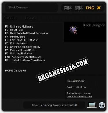 Black Dungeon: Trainer Gratuito (+11 cheats)