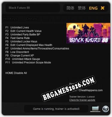 Cheats e trainer Black Future 88 +11 [Verificado funcionando]