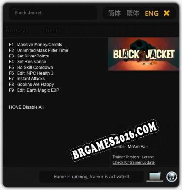 Black Jacket Trainer +9 by MrAntiFan [Última versão]