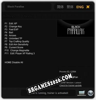 Black Parallax: Trainer Completo (v2.0.77)
