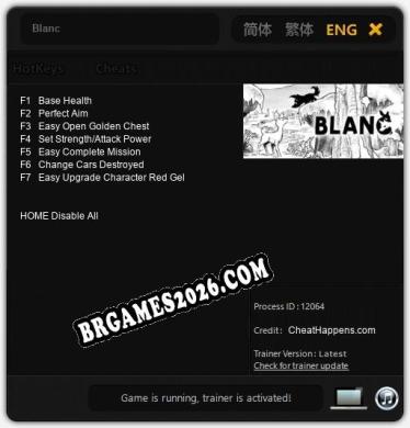 Blanc: Trainer +7 [v1.3]
