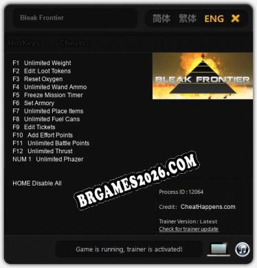 Bleak Frontier: Cheats, Trainer +13 [CheatHappens.com]