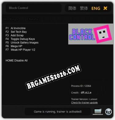 Block Control: Trainer Completo (v2.0.73)