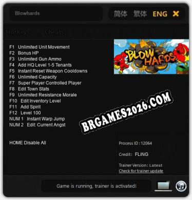 Blowhards - Cheat Trainer +14 [Edição FLiNG]