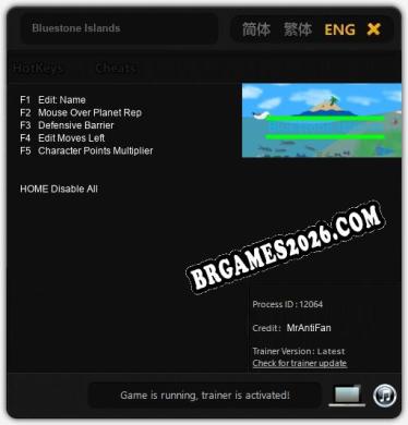 Bluestone Islands: TRAINER E CHEATS (V1.0.42)