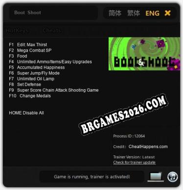 Boot  Shoot: TRAINER E CHEATS (V1.0.78)