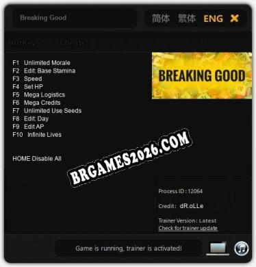 Trainer para Breaking Good [v1.0.1]
