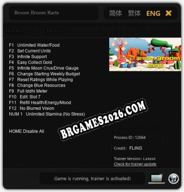 Broom Broom Karts - Cheat Trainer +13 [Edição FLiNG]