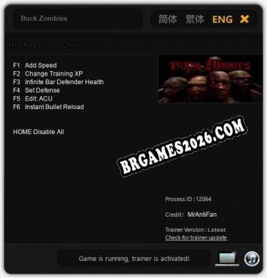 Buck Zombies: Cheats, Trainer +6 [MrAntiFan]