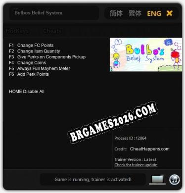Trainer para Bulbos Belief System [v1.0.2]