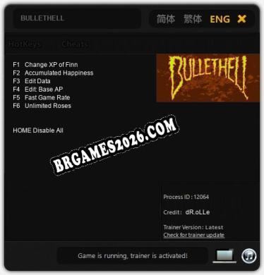 BULLETHELL: Cheats, Trainer +6 [dR.oLLe]