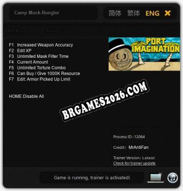 Trainer Camp Muck-Rungler [PC] - 7 funções ativas