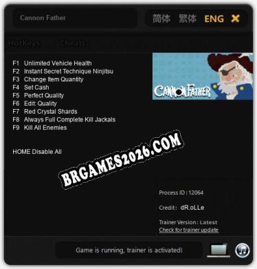Cannon Father - Cheat Trainer +9 [Edição dR.oLLe]