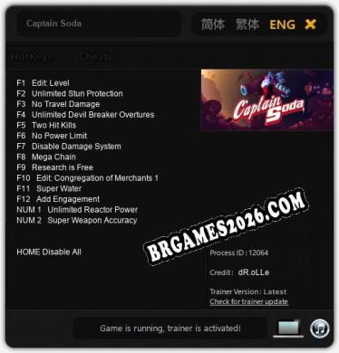 Captain Soda Trainer - 14 funções [Download Gratuito]