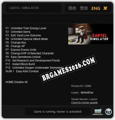 CARTEL SIMULATOR: Trainer +13 [v1.4]