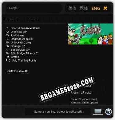 Castle: TRAINER E CHEATS (V1.0.76)