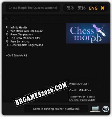 Chess Morph The Queens Wormholes: TRAINER E CHEATS (V1.0.7)