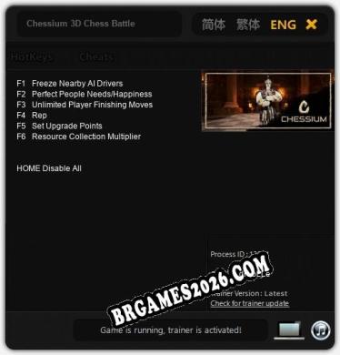 Cheats e trainer Chessium 3D Chess Battle +6 [Verificado funcionando]