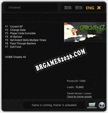 ChickenZ Trainer - 7 funções [Download Gratuito]