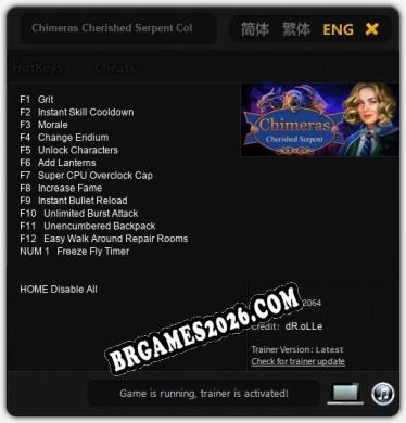 Chimeras Cherished Serpent Collectors Edition Trainer +13 by dR.oLLe [Última versão]