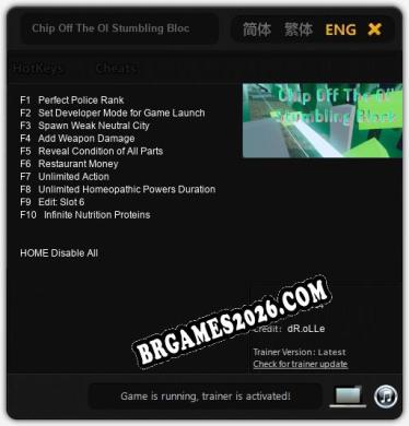 Chip Off The Ol Stumbling Block Trainer - 10 funções [Download Gratuito]