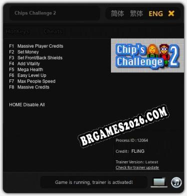 Cheats e trainer Chips Challenge 2 +8 [Verificado funcionando]