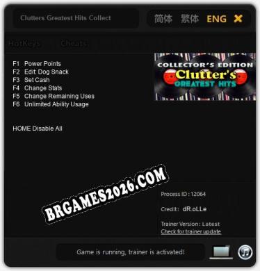 Clutters Greatest Hits Collectors Edition: TRAINER E CHEATS (V1.0.41)