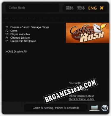 Cheats e trainer Coffee Rush +5 [Verificado funcionando]