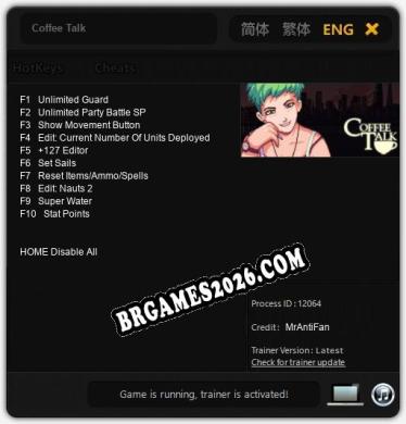 Coffee Talk Trainer - 10 funções [Download Gratuito]