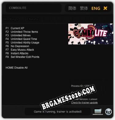 Trainer COMBOLITE [PC] - 9 funções ativas