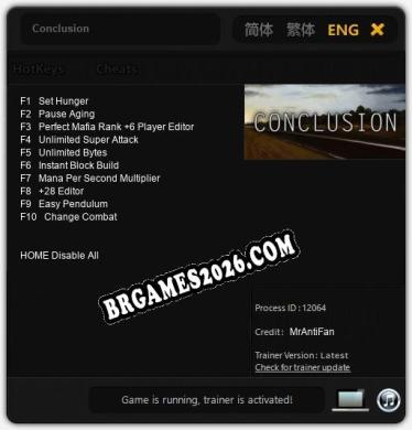 Conclusion - Cheat Trainer +10 [Edição MrAntiFan]