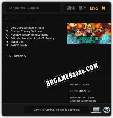 Conquer the Dungeon: Trainer Completo (v1.0.75)