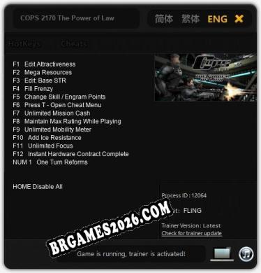 COPS 2170 The Power of Law - Cheat Trainer +13 [Edição FLiNG]