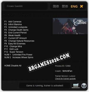 Crown Gambit: TRAINER E CHEATS (V1.0.17)