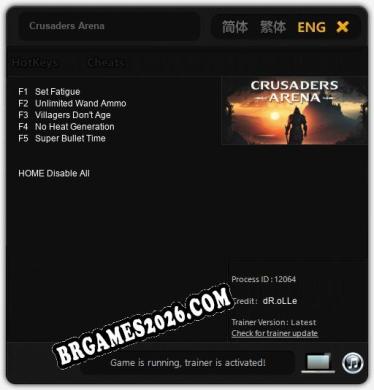 Crusaders Arena: Cheats, Trainer +5 [dR.oLLe]