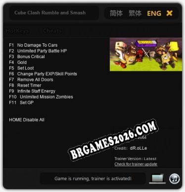 Trainer para Cube Clash Rumble and Smash [v1.0.5]