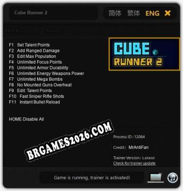 Cube Runner 2 Trainer - 11 funções [Download Gratuito]