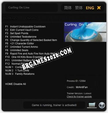 Curling On Line - Cheat Trainer +15 [Edição MrAntiFan]