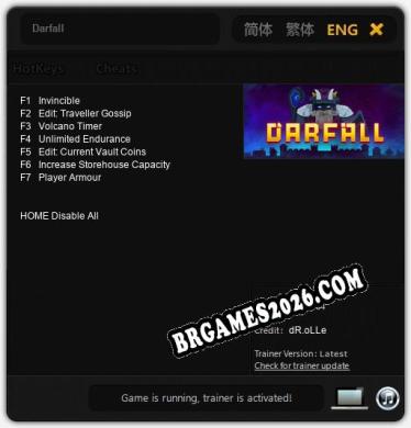 Trainer para Darfall [v1.0.9]