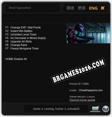 Dead Spaceshot: TRAINER E CHEATS (V1.0.32)