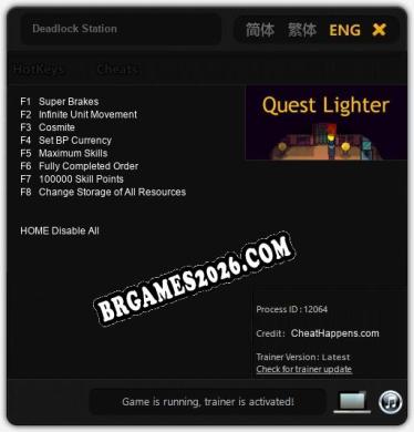Deadlock Station: Trainer +8 [v1.7]
