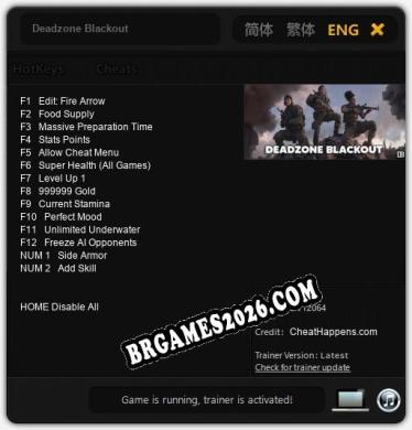 Deadzone Blackout - Cheat Trainer +14 [Edição CheatHappens.com]