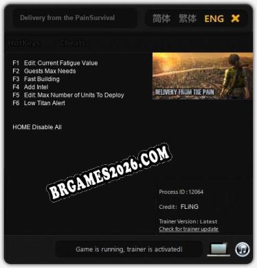 Delivery from the PainSurvival / 末日方舟生存 - Cheat Trainer +6 [Edição FLiNG]