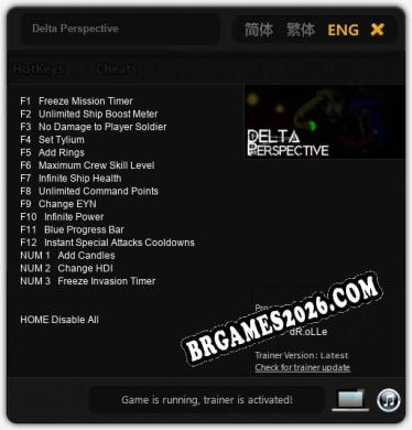Delta Perspective - Trainer Funcional +15 funções