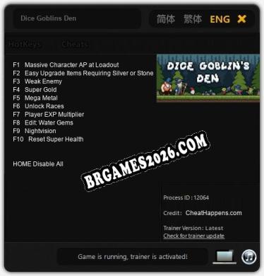 Dice Goblins Den: Trainer +10 [v1.5]