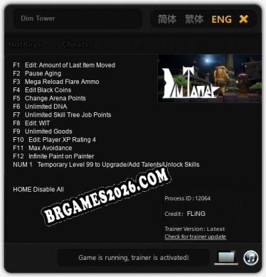 Dim Tower: Cheats, Trainer +13 [FLiNG]