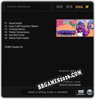 Dininho Adventures: TRAINER E CHEATS (V1.0.71)