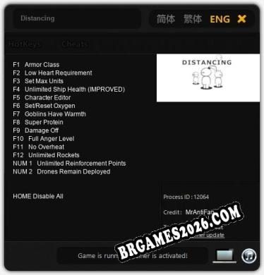 Distancing - Cheat Trainer +14 [Edição MrAntiFan]
