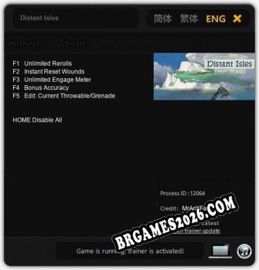 Cheats Distant Isles - Trainer v2.2 por MrAntiFan