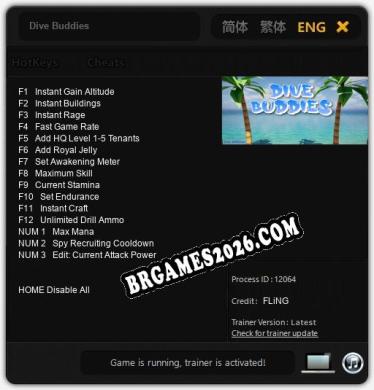 Dive Buddies: TRAINER E CHEATS (V1.0.1)